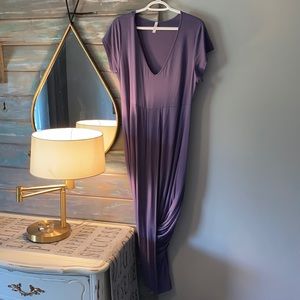 Gilmour Vancouver purple x-over front dress NWOT